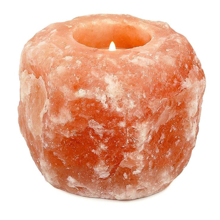 Pure Himalayan Crystal Salt Candle Holder